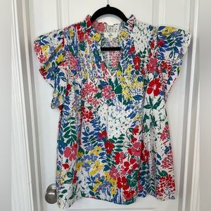 Entro Floral Top | Size Large | NWOT